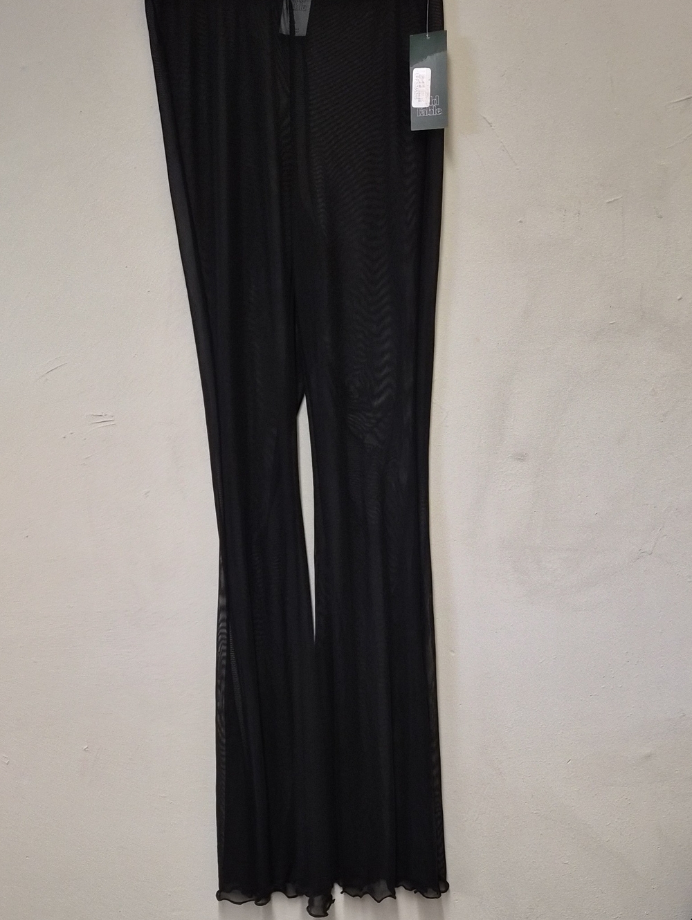 wild fable Black Sheer Wide-Leg Mesh Pants Size XS